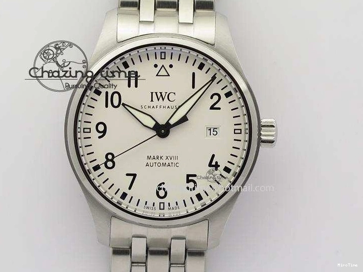 MIROTIME 0813 Mark XVIII IW327002 SS Mk Maker Best Edition White Dial On SS Bracelet A Premium 7300